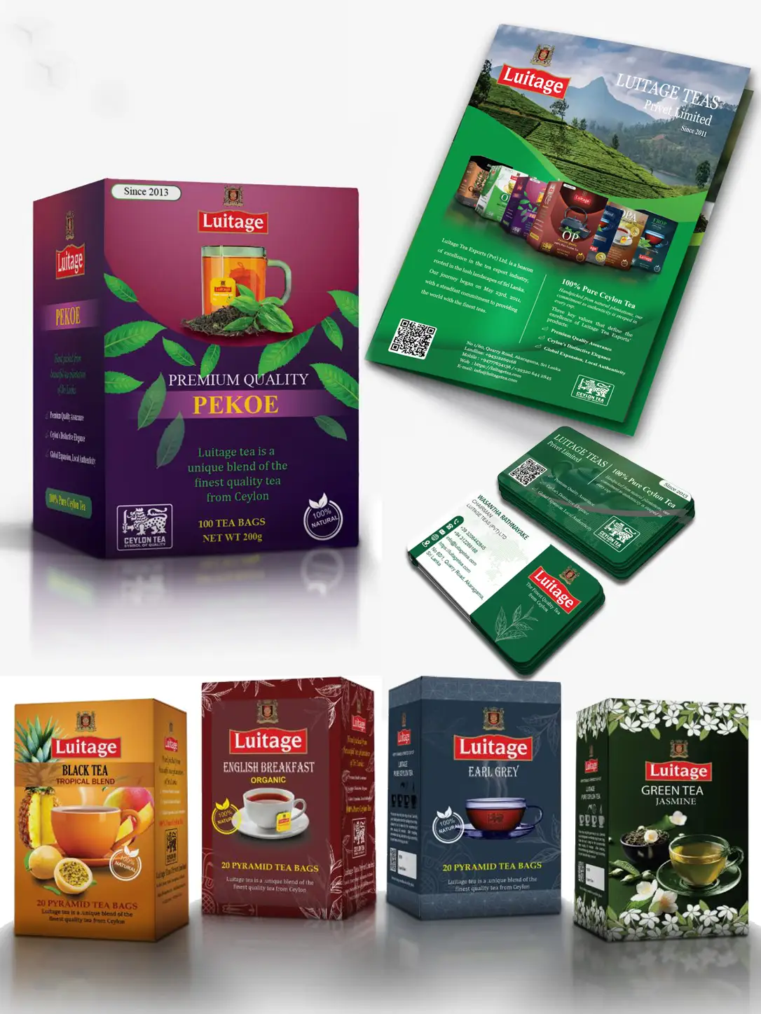 Luitage Premium Tea Artisanal Brand Architecture Preview Framework